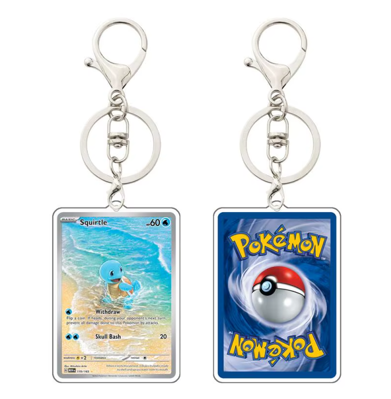 151 & PALDEAN FATES KEYCHAINS