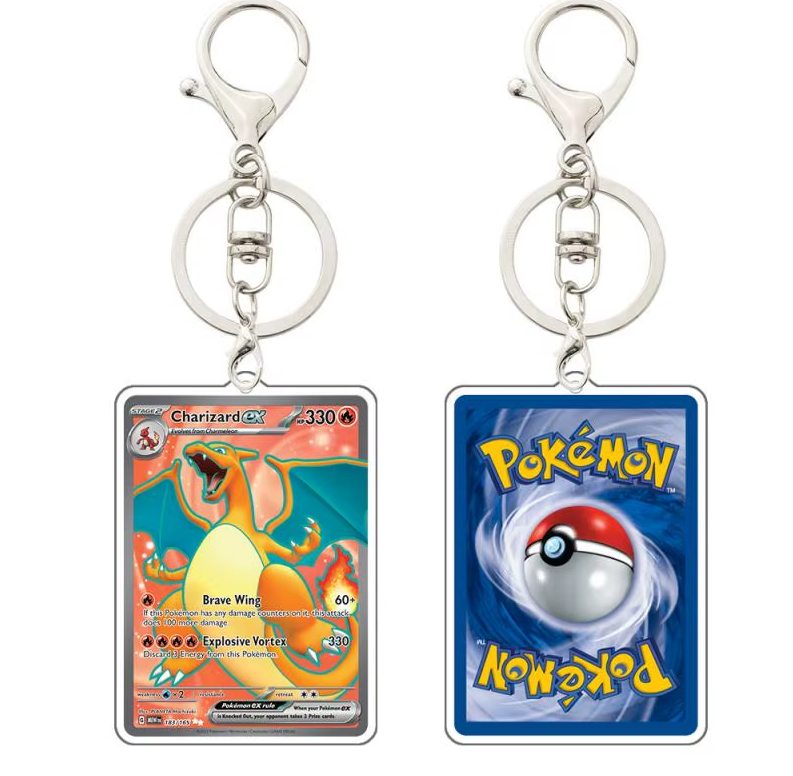 151 & PALDEAN FATES KEYCHAINS