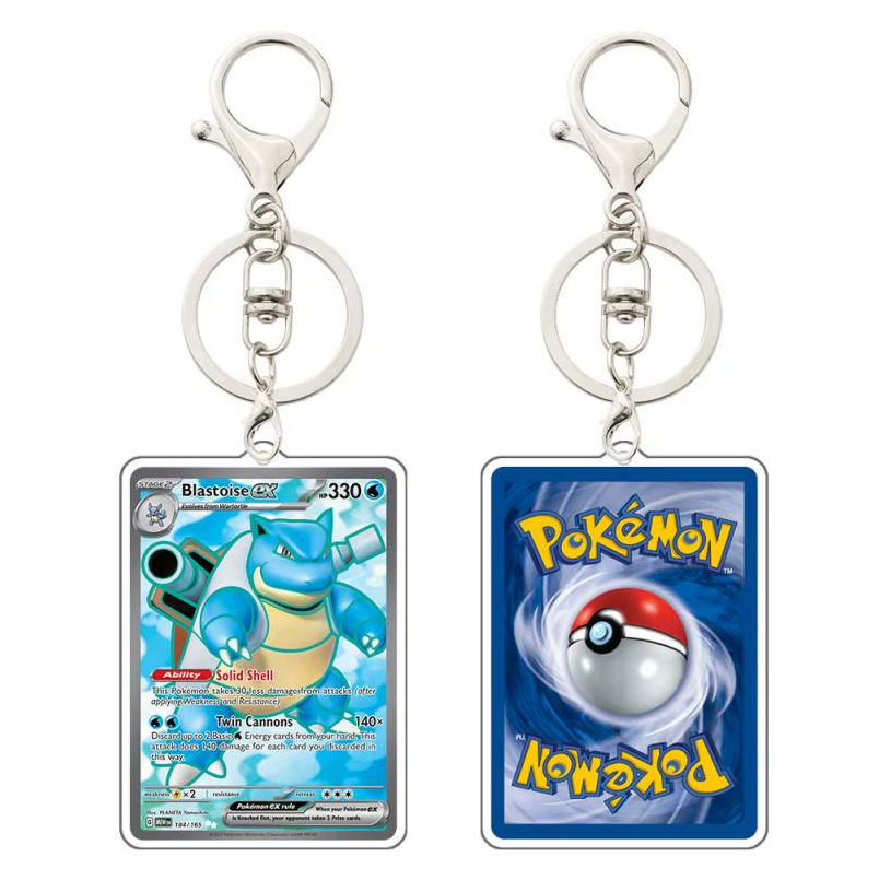 151 & PALDEAN FATES KEYCHAINS