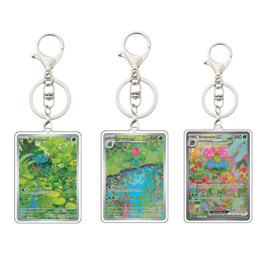 151 & PALDEAN FATES KEYCHAINS