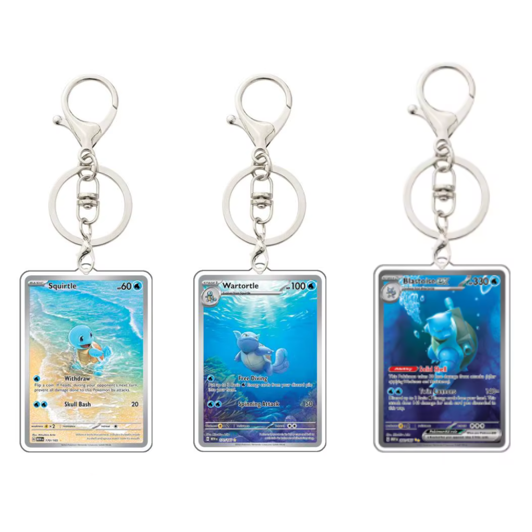 151 & PALDEAN FATES KEYCHAINS